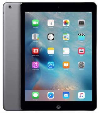 Apple iPad Air (A1474) 16 GB 9.7 inch with Wi-Fi Only (Space Grey) (Pre-owned)