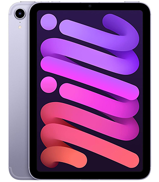 Apple iPad Mini (6th Gen) (A2568) 64 GB ROM 8.3 Inch with Wi-Fi + Cellular (Purple) (Pre-owned)