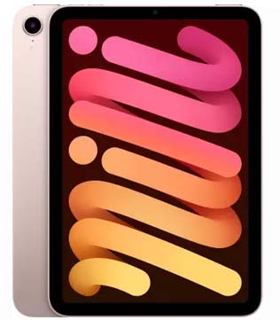 Apple iPad Mini (6th Gen) (A2568) 64 GB ROM 8.3 Inch with Wi-Fi + Cellular (Pink) (Pre-owned)