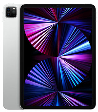 Apple iPad Pro (3rd Gen) (A2377) 128 GB ROM 11 inch with Wi-Fi Only (Silver) (Pre-owned)