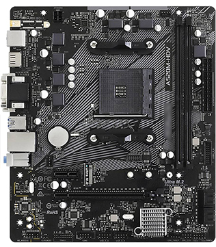 ASRock A320M-HDV R4.0 Motherboard (Without I/O Shield) (Pre-owned)