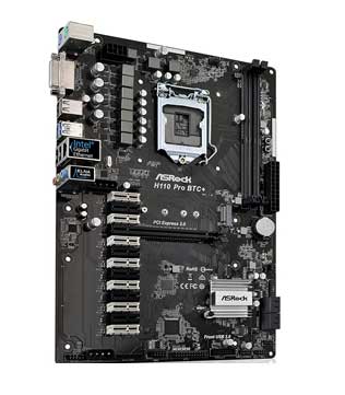 Asrock H110 PRO BTC Plus (Without IO shield) Motherboard (Pre-owned)