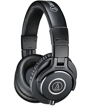 Audio Technica ATH-M40X Professional Studio Monitor Over-Ear Headphones (Black) (Pre-owned)
