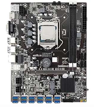 BTC 12 GPU (BTC B75-12USB 3.0) Motherboard (Pre-owned)