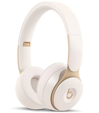 Beats Solo Pro Wireless Noise Cancelling On-Ear Headphones Ivory (Pre-owned)