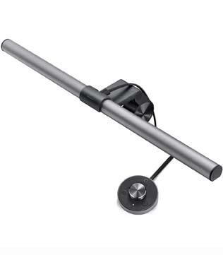 BenQ ScreenBar Plus e-Reading LED Computer Monitor Light Lamp with Desktop Dial (Matte Silver) (Pre-owned)