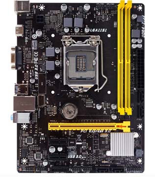 Biostar H110MHC LGA 1151 Motherboard (Pre-owned)