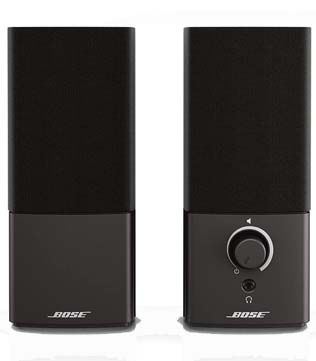 Bose Companion 2 Series III Multimedia Speakers for PC (with 3.5mm AUX & PC Input) Black (Pre-owned)