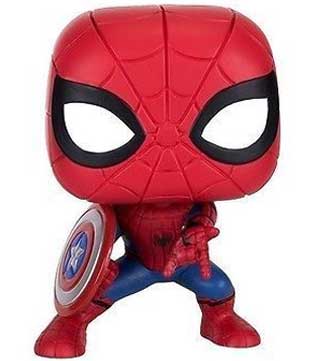 Captain America Civil War POP Bobble Vinyl With Bobble Head Spider-Man (3.7 inch) (Pre-owned)