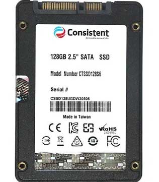 Consistent 128GB (CTSSD128S6) Solid State Drive (Pre-owned)
