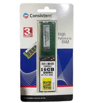 Consistent 16GB DDR4 3200MHz Desktop RAM (Pre-owned)
