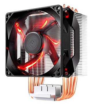 Cooler Master Hyper H410R 120mm RED LED Air CPU Cooler (Pre-owned)