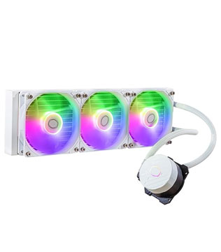 Cooler Master ML360L 360mm AIO Core ARGB CPU Liquid Cooler (White) (Pre-owned)
