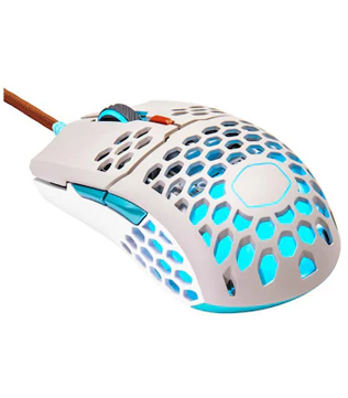 Cooler Master MM711 RGB Lightweight Wired Gaming Mouse (Gray Sky Blue) (Pre-owned)