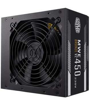 Cooler Master MWE 450 Watt V2 80 Plus Bronze Power Supply