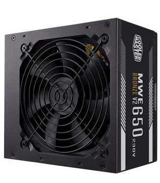 Cooler Master MWE 650 Watt V2 80 Plus Bronze Power Supply
