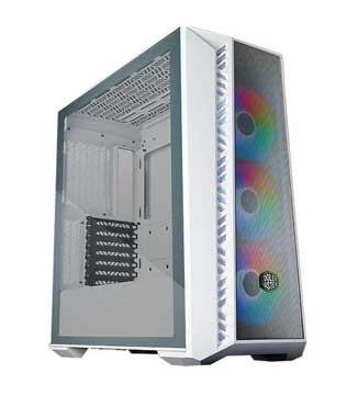 Cooler Master MasterBox 520 Mesh ARGB (E-ATX) (White) Mid Tower Cabinet