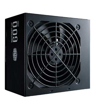 Cooler Master MasterWatt Lite 600 Watt Power Supply (Pre-owned)