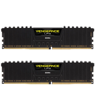 Corsair Vengeance LPX 64GB (32GBx2) DDR4 3200MHz (CMK64GX4M2E3200C16) Black Desktop RAM (Pre-owned)