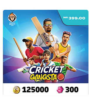 Cricket Gangsta - 125,000 Coin Pack + 300 Gem Pack (Digital)