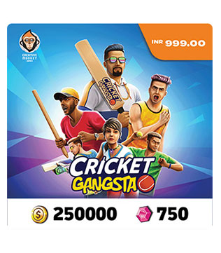Cricket Gangsta - 250,000 Coin Pack + 750 Gem Pack (Digital)