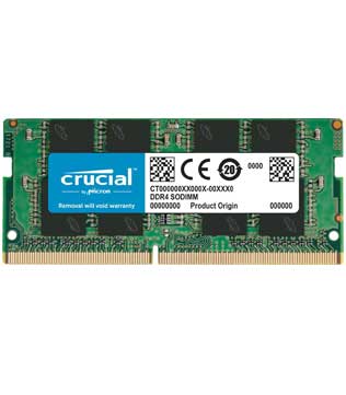 Crucial DDR4 4GB 2666 MHz (CT4G4SFS8266) Laptop RAM (Pre-owned)