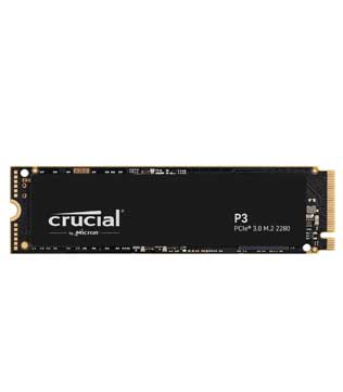Crucial P3 4TB 3.0 3D NAND NVMe M.2 (CT4000P3SSD8) Internal Solid State Drive (Pre-owned)