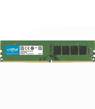Crucial RAM 4GB DDR4 2666 MHz (CT4G4DFS8266) Desktop RAM (Pre-owned)