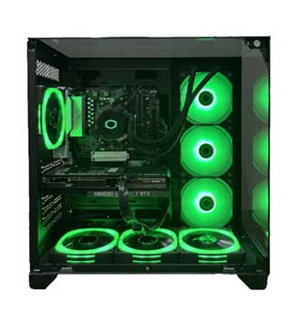 Gaming Desktop PC Mid Tower With AMD Ryzen 7 7700X, 32GB DDR5 RAM, RTX 4070 GPU 12GB, 1TB NVMe SSD