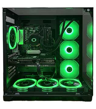 Gaming Desktop PC Mid Tower With AMD Ryzen 7 7700X, 32GB DDR5 RAM, RTX 4070 GPU 12GB, 1TB NVMe SSD