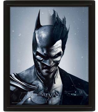 DC Comics Batman Arkham Origins 10 X 8-Inch Batman Joker Flip Framed 3D Poster (Pre-owned)