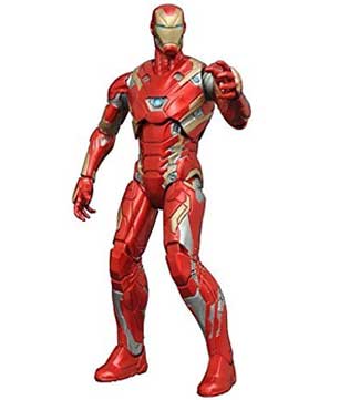 Diamond Select Iron Man Mark 46, 7 inch Action Figure (Pre-owned)