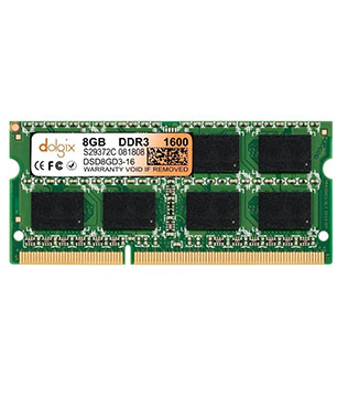 Dolgix 8GB DDR3 1600MHz Laptop RAM (Pre-owned)