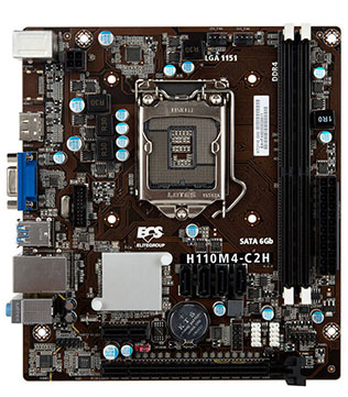 EliteGroup H110M4-C2H Motherboard (Wihtout I/O Shield) Motherboard (Pre-owned)