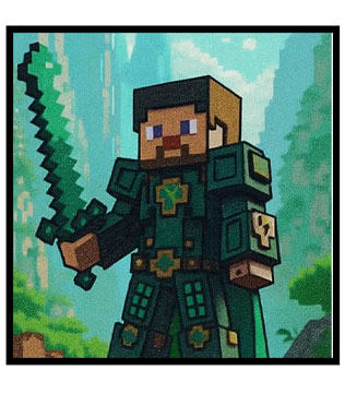 Emerald Warrior Fridge Magnet