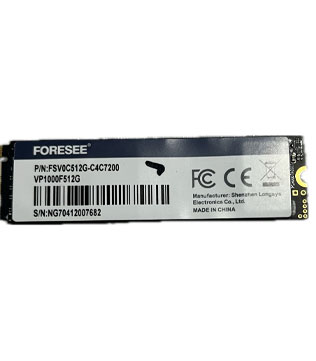 FORESEE VP1000F 512GB M.2 NVMe Internal Solid State Drive (Pre-owned)