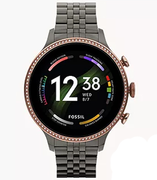 Fossil Gen 6 (FTW6078) Gunmetal Stainless Steel (Pre-owned)