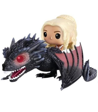 FunKo POP Game of Thrones Dragon & Daenerys Action Figure (Pre-owned)