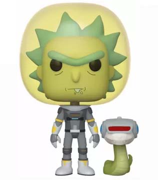 Funko Pop Animation Rick Space Suit with Snake (Pre-owned)