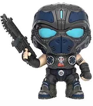 Funko Pop Gears of War Clayton Carmine Action Figure (Pre-owned)