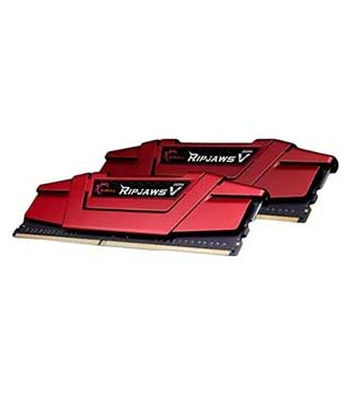 G.SKILL Ripjaws V Series 16GB (2 x 8GB) DDR4 3000MHz (F4-3000C15D-16GVRB) Desktop RAM (RED) (Pre-owned)