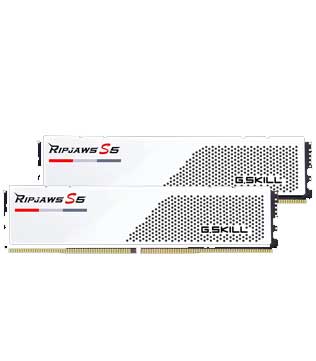 G.Skill Ripjaws S5 32GB (2x16GB) 6000MHz DDR5 ( F5-6000J3238F16GX2-RS5W) Desktop RAM (Pre-owned)