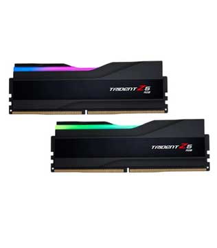 G.Skill Trident Z5 RGB 32GB (16GBx2) DDR5 6000MHz (F5-6000J3636F16GX2-TZ5RK) (Matte Black) Desktop RAM (Pre-owned)