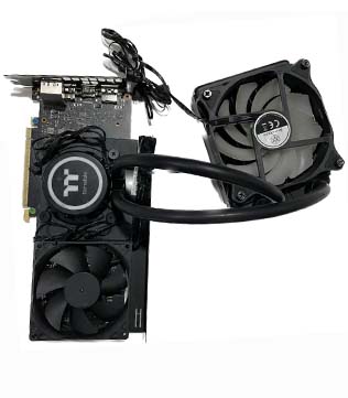 GALAX GeForce RTX 2070 EX (1-Click OC) 8GB GDDR6 Graphics Card With Liquid cooler NZXT G12 (Pre-owned)