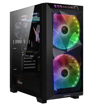 Desktop PC (Pre-owned) Mid Tower With AMD Ryzen 5 5600G, 16GB DDR4 RAM, 500GB NVMe SSD, 1TB HDD