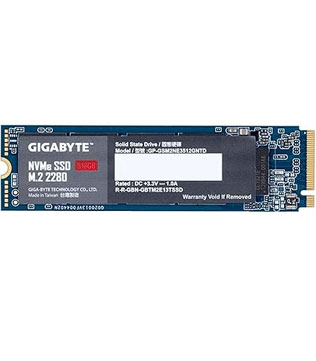 GIGABYTE 512GB M.2 NVMe (GP-GSM2NE3512GNTD) Internal Solid State Drive (Pre-owned)