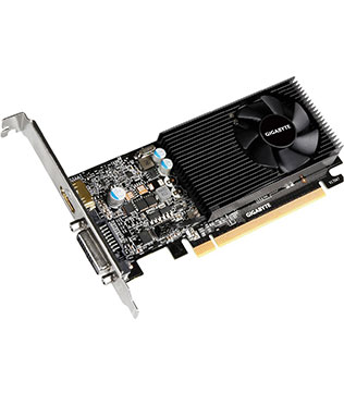 GIGABYTE GeForce GT 1030 Low Profile 2GB, GV-N1030D5-2GL Graphics Card (Pre-owned)