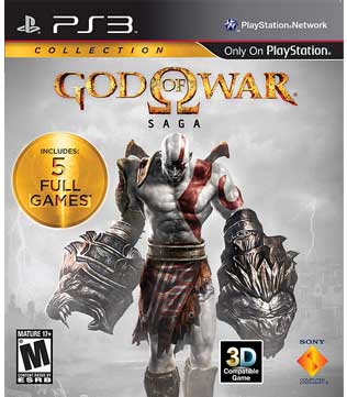 God of War Saga, The collection includes God of War, God of War II, God of War III PS3 (Pre-owned)