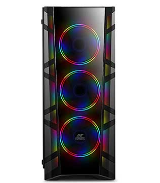 Gaming Desktop PC (Pre-owned) Mid Tower With AMD Ryzen 5 5500, 16GB DDR4 RAM, GTX 1650 Super GPU 4GB, 500GB SSD