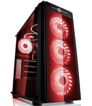 Gaming Desktop PC (Pre-owned) Mid Tower with Intel Core i5-8600k, 16GB DDR4 RAM, RTX 2060 GPU 6GB, 512GB SSD, 1TB HDD